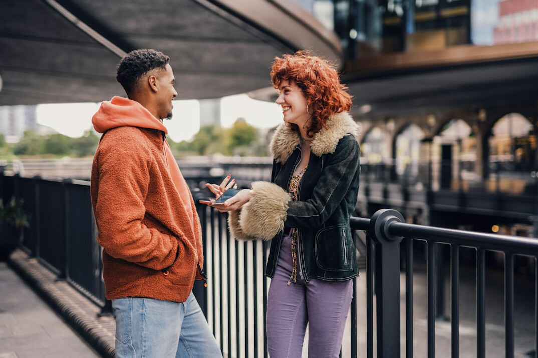 person having deep conversation with friend