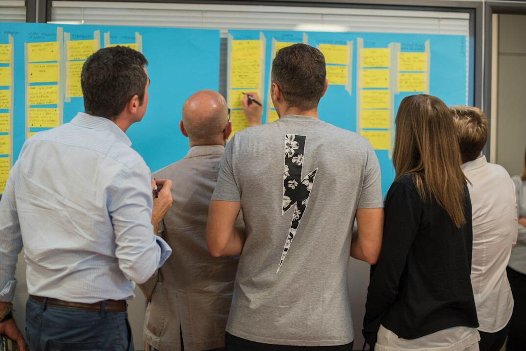 group discussion in workshop